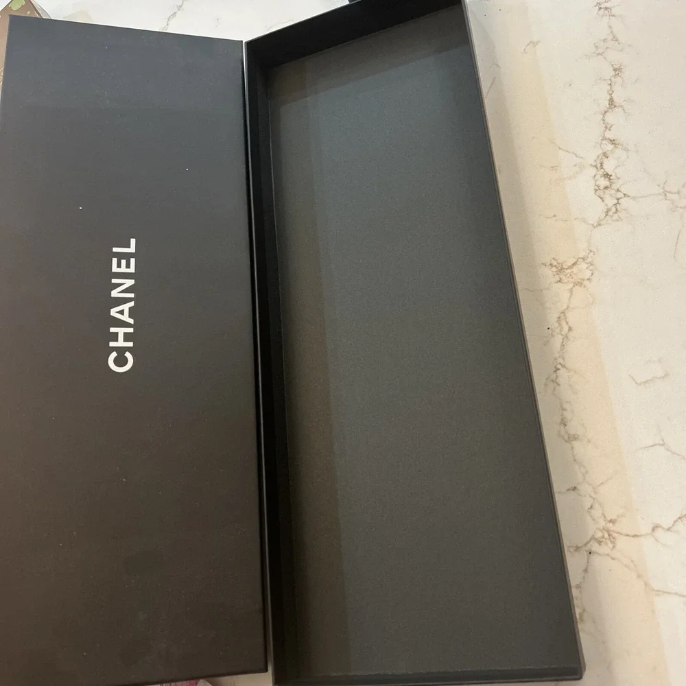 CHANEL Empty Gift Box Storage Black 16